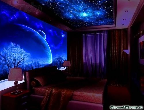 3Д фотообои для стен: фото-каталог удачных интерьеров (вариант, помещение) 3Д фотообои для стен: фото-каталог удачных интерьеров