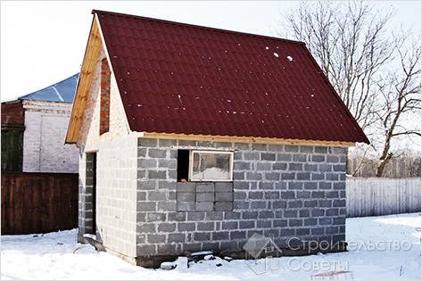 Баня из пеноблоков своими руками (+фото)