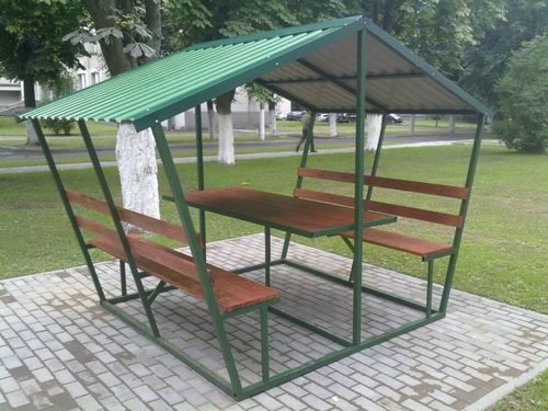 Беседка из металлопрофиля