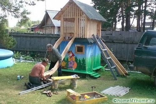 Детские площадки своими руками фото и примеры реализации (детская, площадка) Детские площадки своими руками фото и примеры реализации