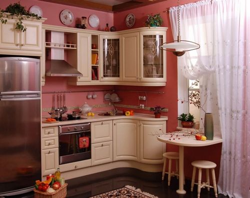 Дизайн малогабаритной кухни, малометражный интерьер кухни, фото (фото, кухня) Дизайн малогабаритной кухни, малометражный интерьер кухни, фото