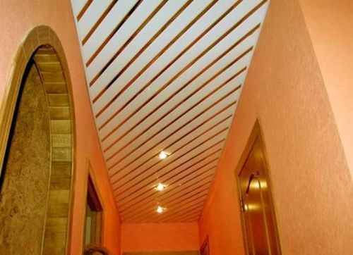 Дизайн потолка коридора в квартирах - различные варианты решения, фото (потолок, коридор) Дизайн потолка коридора в квартирах - различные варианты решения, фото