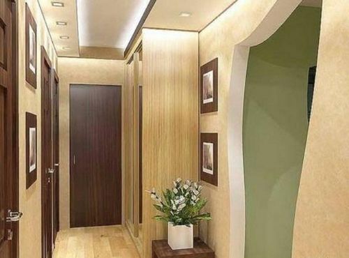 Дизайн потолка коридора в квартирах - различные варианты решения, фото (потолок, коридор) Дизайн потолка коридора в квартирах - различные варианты решения, фото