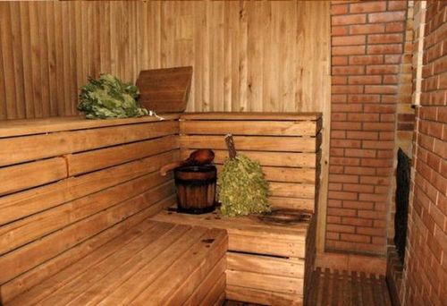 Фото отделки бани внутри