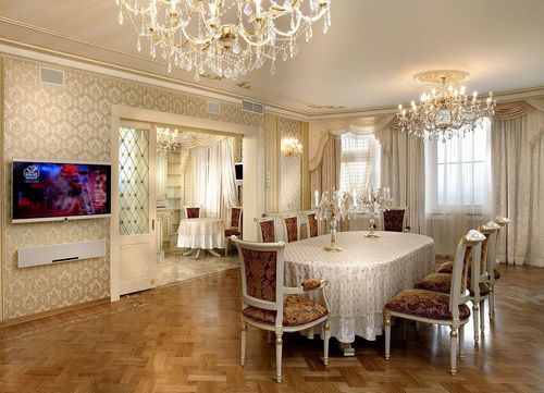 Интерьер гостиной в классическом стиле (83 фото): «классика» и «неоклассика» для типовой комнаты, модные тенденции - 2018 в оформлении зала, красивые примеры