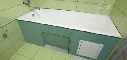 Экран под ванну своими руками: как лучше сделать, установить