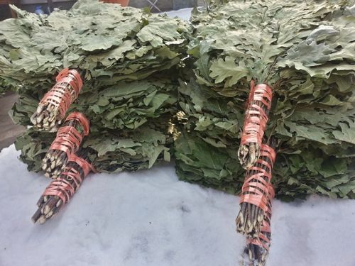 Как правильно сушить веники для бани