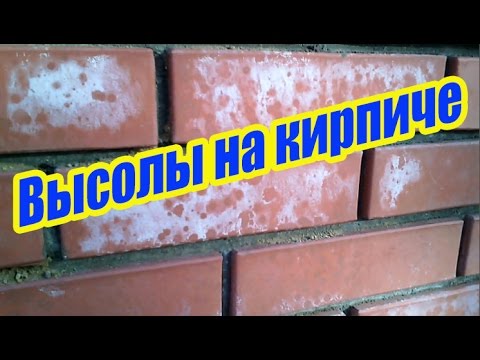Как убрать высолы на кирпиче: фото, видео инструкция
