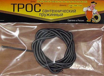 Как выбрать и правильно применить трос для прочистки труб