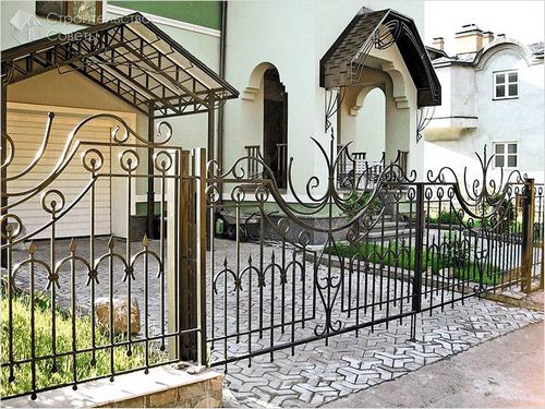 Кованый забор своими руками - методы изготовления (+фото) (забор, кованый) Кованый забор своими руками - методы изготовления (+фото)