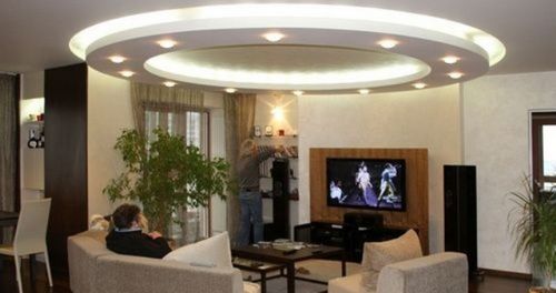 Круглый потолок из гипсокартона - особенности и порядок монтажа