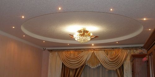 Круглый потолок из гипсокартона - особенности и порядок монтажа