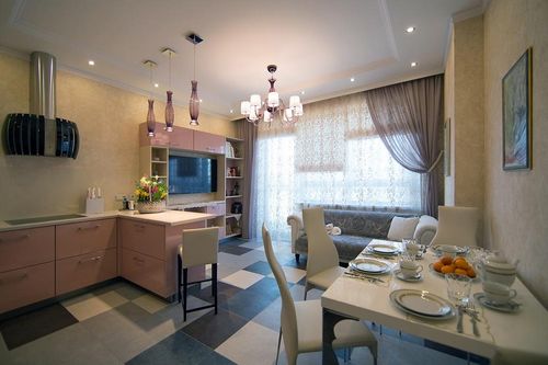 Кухня-гостиная 15 квадратов дизайн: фото кв. м, планировка метров, квадратный проект, совмещенный интерьер (кухня, правильный) Кухня-гостиная 15 квадратов дизайн: фото кв. м, планировка метров, квадратный проект, совмещенный интерьер