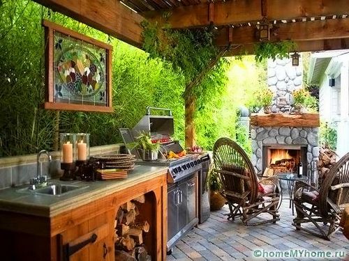 Летняя кухня на даче. Проекты, фото, интересные идеи (кухня, постройка) Летняя кухня на даче. Проекты, фото, интересные идеи