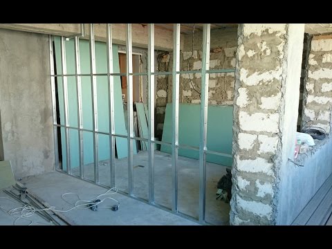 Межкомнатная перегородка из гипсокартона своими руками: фото, видео инструкция (перегородка, гипсокартона) Межкомнатная перегородка из гипсокартона своими руками: фото, видео инструкция