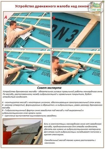 Монтаж и установка мансардных окон своими руками - технология работ (окно, установка) Монтаж и установка мансардных окон своими руками - технология работ