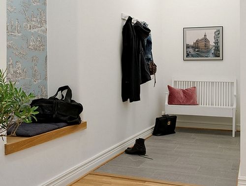 Напольная плитка в корридор и прихожую: фото в интерьере (плитка, прихожая) Напольная плитка в корридор и прихожую: фото в интерьере