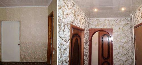 Обои в коридор в квартире фото: отделка камнем, для маленького узкого коридора, какие выбрать, жидкие в хрущевке, для стен прихожих, видео (обои, коридор, камень) Обои в коридор в квартире фото: отделка камнем, для маленького узкого коридора, какие выбрать, жидкие в хрущевке, для стен прихожих, видео