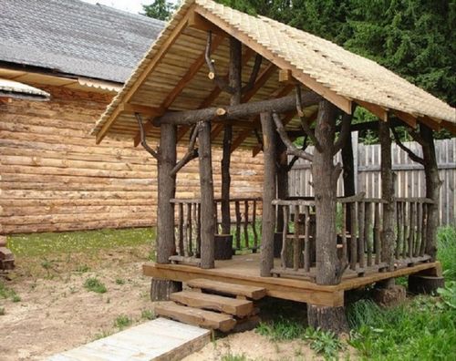 Оформление беседки на даче своими руками + фото