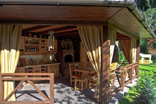 Оформление беседки на даче своими руками + фото