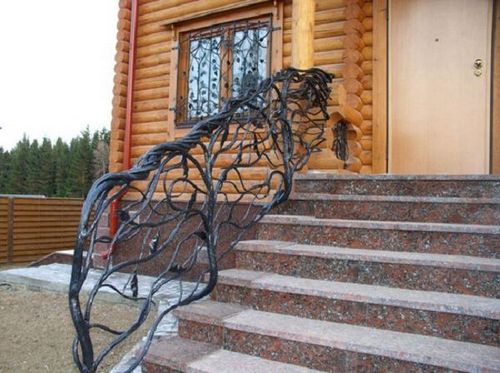 Ограждения для крыльца + фото