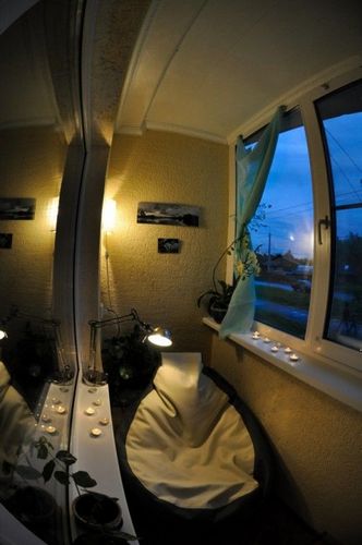 Освещение на балконе: 15 фото идей