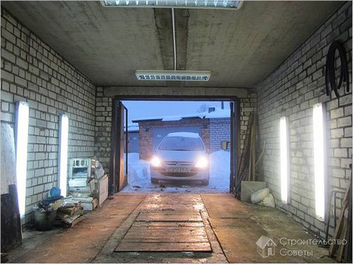 Освещение в гараже своими руками - обустройство внутреннего освещения гаража + фото (светильник, гараж) Освещение в гараже своими руками - обустройство внутреннего освещения гаража + фото