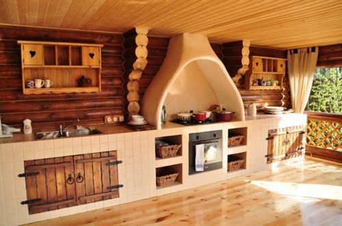 Отделка летней кухни своими руками