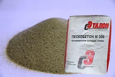 Пескобетон М 300- использование, виды, цена и расход