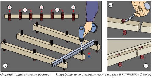 Пол из фанеры на балконе - делаем своими руками