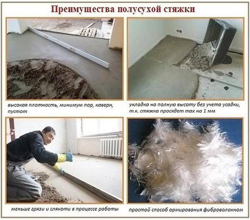 Полусухая стяжка пола плюсы и минусы использования