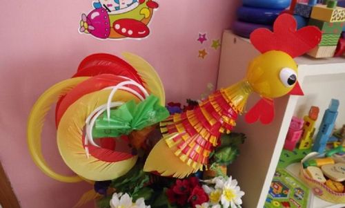 Птицы из пластиковых бутылок + фото