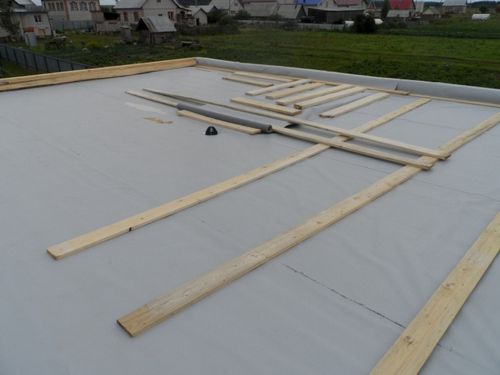 Разуклонка плоской кровли (разуклонки, крыша) Разуклонка плоской кровли