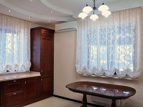 Шторы для кухни - новинки дизайна 2018 года (84 фото): новое направление оформления кухонных портьер