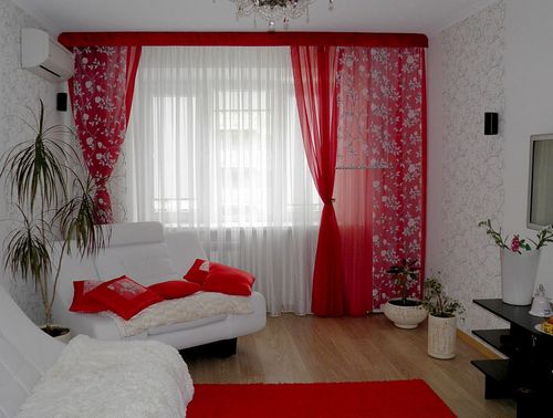 Шторы из вуали (60 фото): льняные модели из двух цветов для гостиной и зала, занавески на кухню (вуаль, гардина, ткань) Шторы из вуали (60 фото): льняные модели из двух цветов для гостиной и зала, занавески на кухню