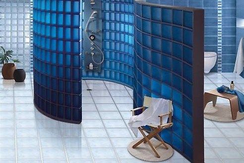 Стеклянные блоки в интерьере квартиры, цены, размеры по ГОСТу