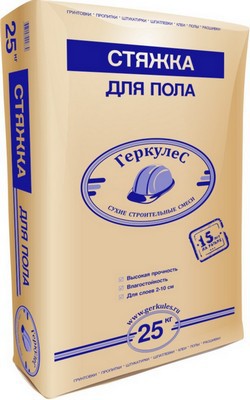 Стяжка для пола геркулес - современные материалы