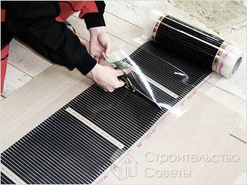 Теплый пленочный пол своими руками - монтаж