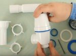 Установка сифона на кухне: схема сборки и установка для мойки