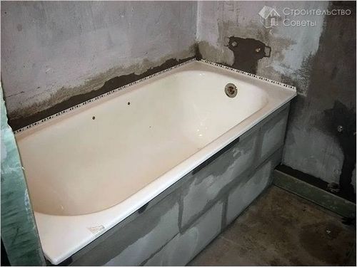 Установка стальной ванны своими руками - инструкция по монтажу