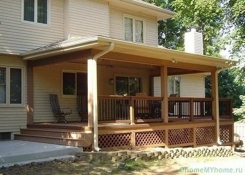 Веранда к дому своими руками: проекты, фото и рекомендации