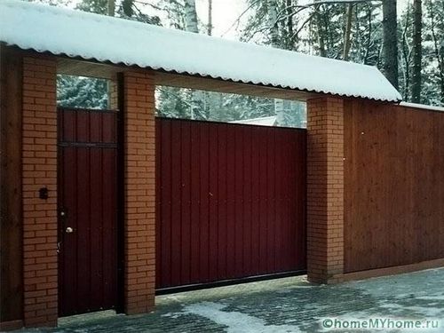 Ворота своими руками: чертежи, фото и видео разных конструкций (ворот, конструкция) Ворота своими руками: чертежи, фото и видео разных конструкций