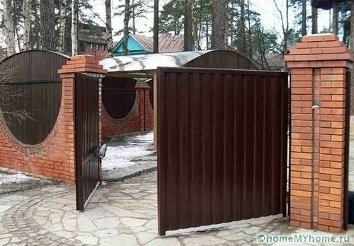 Ворота своими руками: чертежи, фото и видео разных конструкций (ворот, конструкция) Ворота своими руками: чертежи, фото и видео разных конструкций