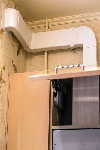 Воздуховод для вытяжки на кухне (77 фото): монтаж пластиковой кухонной трубы своими руками (труба, воздуховод, вытяжка) Воздуховод для вытяжки на кухне (77 фото): монтаж пластиковой кухонной трубы своими руками