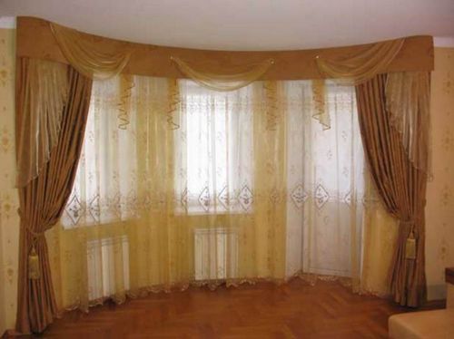 Выбираем шторы для эркера. Какие карнизы подходят для эркерных штор 
